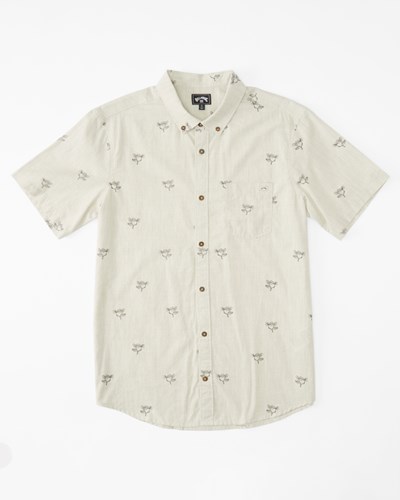 Billabong (2-7) Sundays Mini Short Sleeve Shirt Stone Heather | PZRGC1386