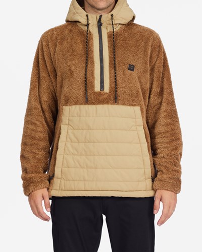 Billabong A/Div Badger Hooded Half-Zip Pullover Clay | HYIPM6740