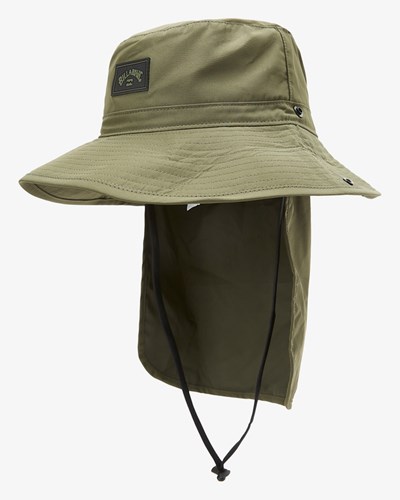 Billabong A/Div Big John Safari Hat Dark Olive | XRDNO9436