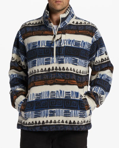 Billabong A/Div Boundary Half-Zip Mock Neck Pullover Bleach | LJBXK8537