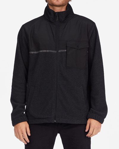 Billabong A/Div Boundary Trail Zip-Up Fleece Black Heather | KGULY7321