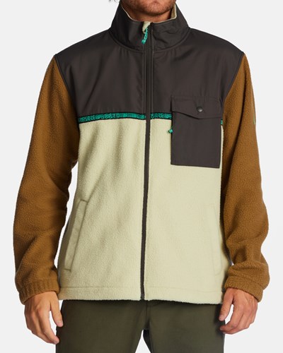 Billabong A/Div Boundary Trail Zip-Up Fleece Otter | RBKVX4391