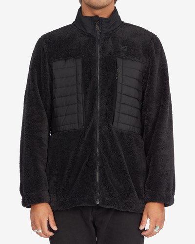 Billabong A/Div Glacier Mock Neck Zip-Up Jacket Black | WTVDP4671