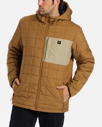 Billabong A/Div Journey Puffer Jacket Clay | NOYKD1372