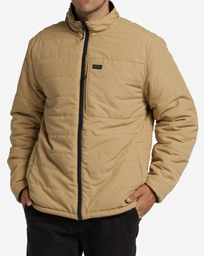 Billabong A/Div Journey Reversible Zip-Up Jacket Sand Dune | RPFOX9402