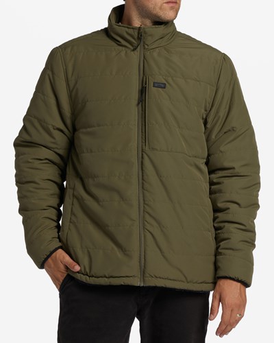 Billabong A/Div Journey Reversible Zip-Up Jacket Military | YHKZA7264