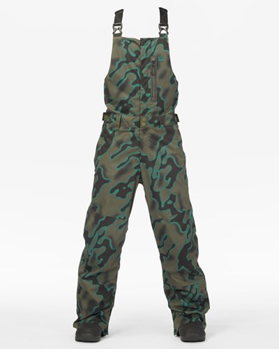 Billabong A/Div Northwest 45K Shell Snow Bib Pants Camo | CPQDM3651