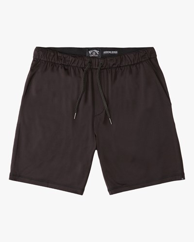 Billabong A/Div Surftrek Sweatshorts 18" Black | ANEFV9123