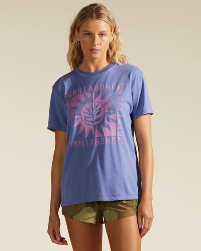 Billabong A/Div Tee Short Sleeve UPF 50 T-Shirt Blue Mountain | BDNGP0826