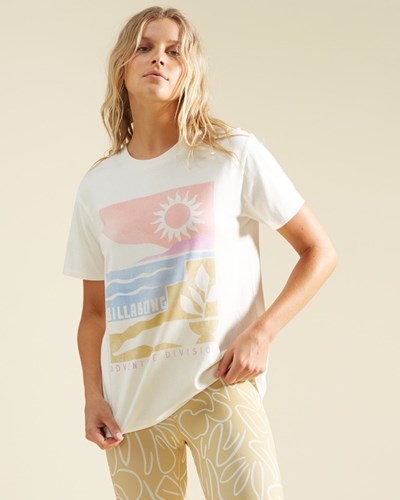 Billabong A/Div Tee Short Sleeve UPF 50 T-Shirt Salt Crystal | VFKRH6805