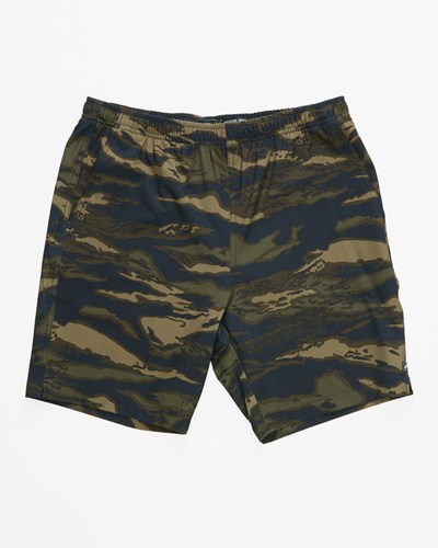 Billabong A/Div Transport Elastic Waist Shorts 18" Camo | VLWEG1053