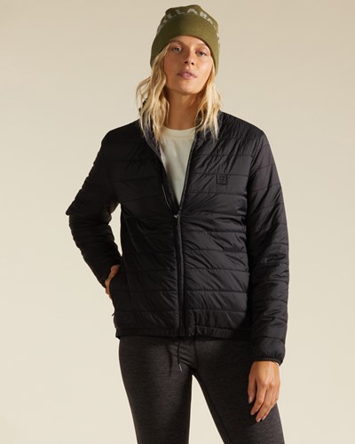 Billabong A/Div Transport Lite Zip-Up Jacket Black | YWQMT9263