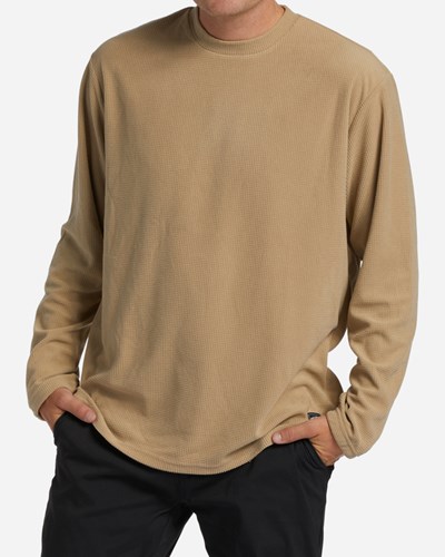 Billabong A/Div Waffle Long Sleeve Thermal Sand Dune | JLHNK2736