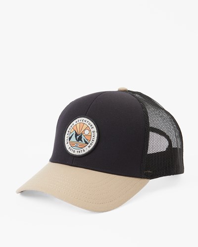 Billabong A/Div Walled Trucker Hat Black/Tan | YEVCI0327