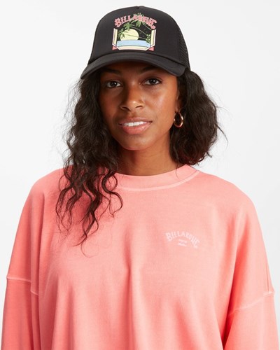 Billabong Across Waves Trucker Hat Coral Dream | JORXZ7642