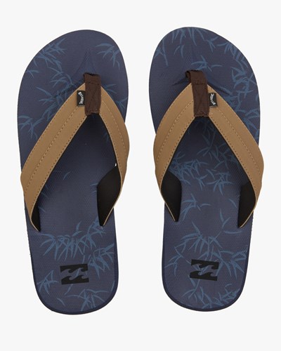 Billabong All Day Impact Print Slip-On Sandals Navy | KBNOL8273