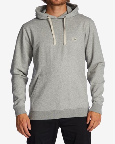 Billabong All Day Organic Pullover Hoodie Grey Heather | EFRHC7941