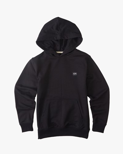 Billabong All Day Organic Pullover Hoodie Black/Black | NKIGX1263