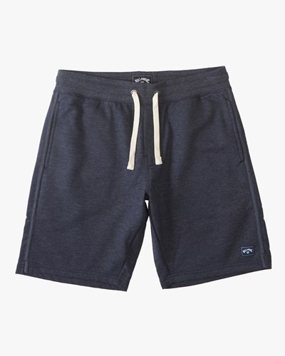 Billabong All Day Organic Sweatshorts Navy | UYNBT2695