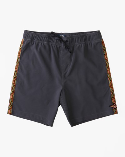 Billabong All Day Pigment Layback Boardshorts 17" Raven | GLMBC2053