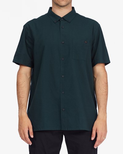 Billabong All Day Short Sleeve Shirt Dark Forest | LOPCV8042