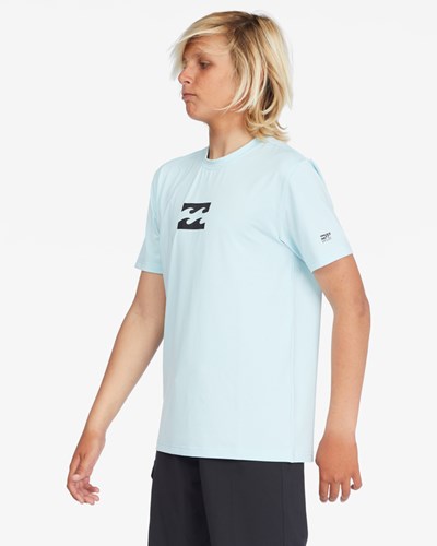 Billabong All Day Wave Loose Fit Short Sleeve Surf Tee Coastal | GZPXL7163