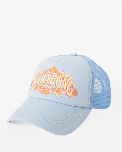 Billabong Aloha Forever Trucker Hat Baby Blues | VCEQX8956