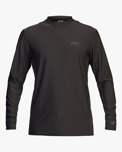 Billabong Arch Mesh UPF 50+ Long Sleeve Rashguard Black | FKBOA9605