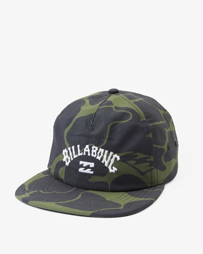 Billabong Arch Team Print Strapback Hat Camo | KANQG4261