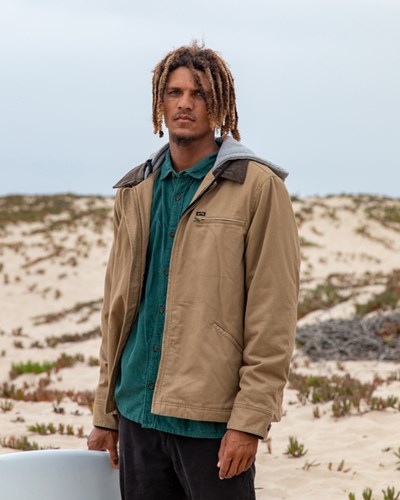 Billabong Barlow Hooded Jacket Clay | CGNAX9453