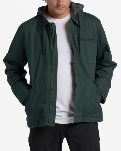 Billabong Barlow Hooded Jacket Dark Forest | SXFTP5123