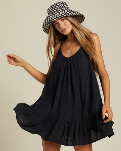 Billabong Beach Vibes Beach Cover-Up Black Pebble | DJRZX2781