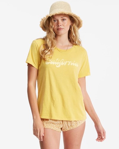 Billabong Best Coast Boyfriend T-Shirt Sunburst | DUCOQ6743