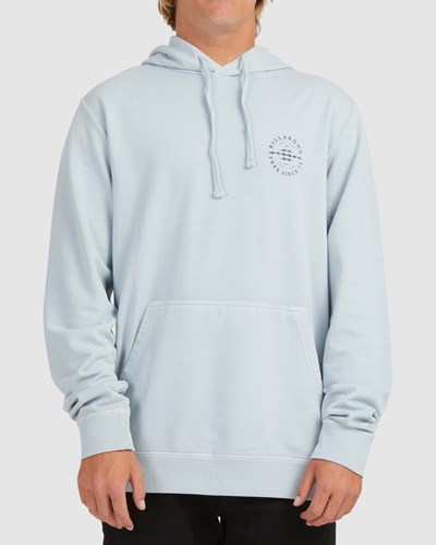 Billabong Big Wave Dan Pullover Hoodie Smoke Blue | MKWZV3907