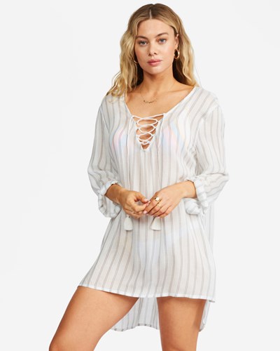 Billabong Blue Skies Mini Beach Cover-Up White/Multi | JRGMO6942