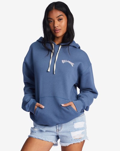 Billabong Bon Voyage Graphic Hoodie Indigo Love | KUDRC9652