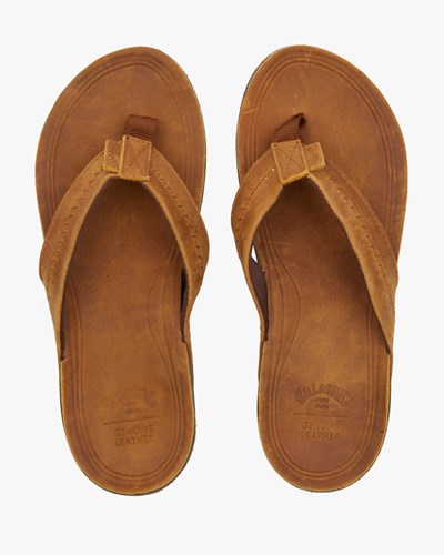 Billabong Brunswick Leather Thong Sandals Brown | BWVSO6735