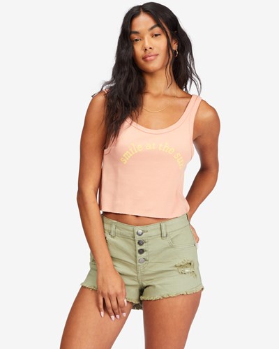 Billabong Buttoned Up Denim Shorts Army | MUAZO5134