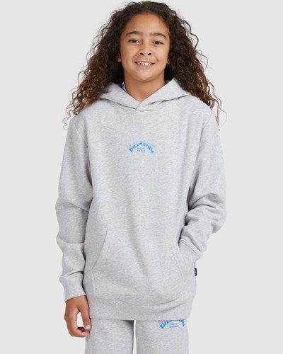 Billabong Core Arch Pullover Hoodie Light Grey Heather | OXWUQ0618