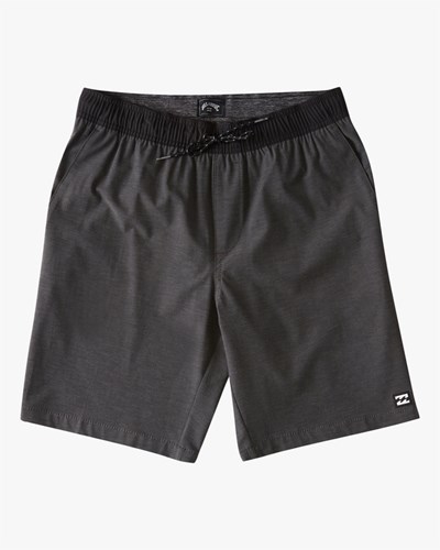 Billabong Crossfire Elastic Submersible Shorts 18" Asphalt | HFKIE7526