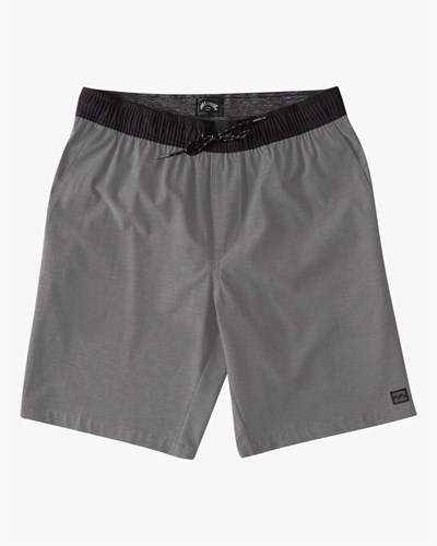 Billabong Crossfire Elastic Submersible Shorts 18" Grey | RQKOT7024