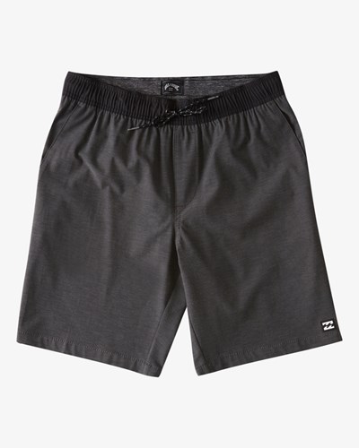 Billabong Crossfire Elastic Waist Submersible Shorts 18" Asphalt | VKDER5607