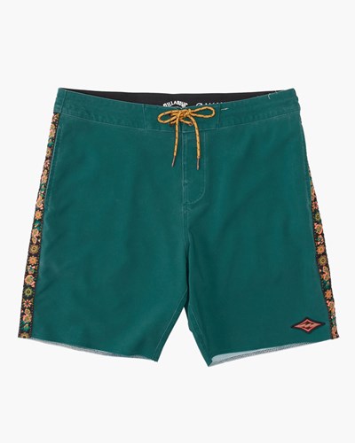 Billabong D Bah Lo Tide Boardshorts 18" Bottle Green | BLQIE2460