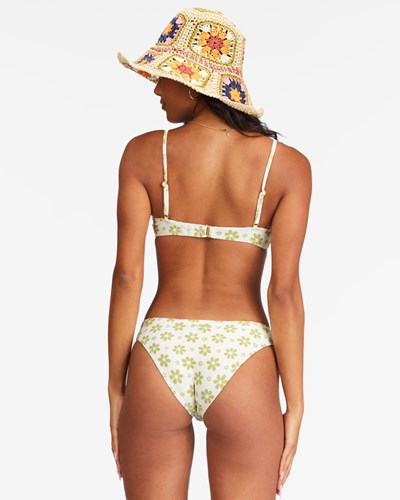 Billabong Daisy Chain Tropic Bikini Bottoms Salt Crystal | QERAM0148