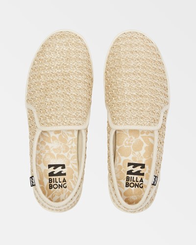 Billabong Del Sol Slip-On Shoes Oatmeal | ANYXE3106