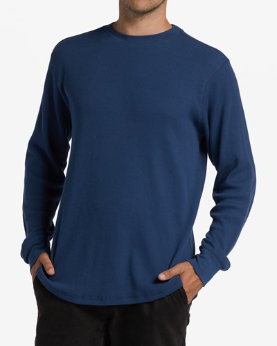 Billabong Essential Long Sleeve Thermal Dark Blue | ETCXY3724