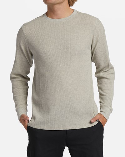 Billabong Essential Long Sleeve Thermal Light Grey Heather | HCMLF8234