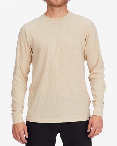 Billabong Essential Long Sleeve Thermal Sand Heather | LUMYO8437