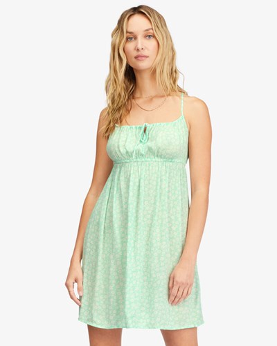 Billabong Feelin Blue Mini Slip Dress Mint To Be | UCMDJ0639