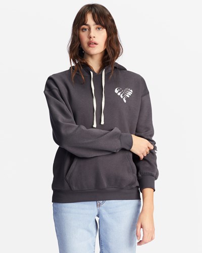 Billabong Give Love Graphic Hoodie Off Black | EQMWB3256